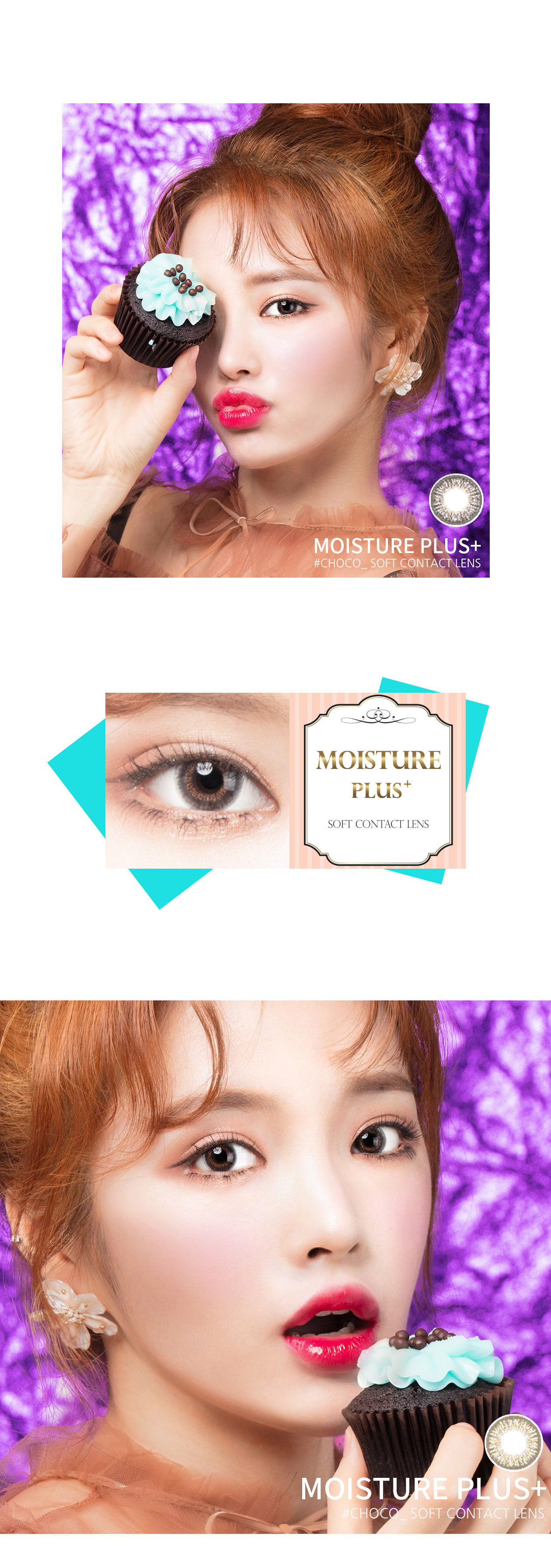 Second description images of Moisture Plus Choco (2pcs) Circle Contact Lens